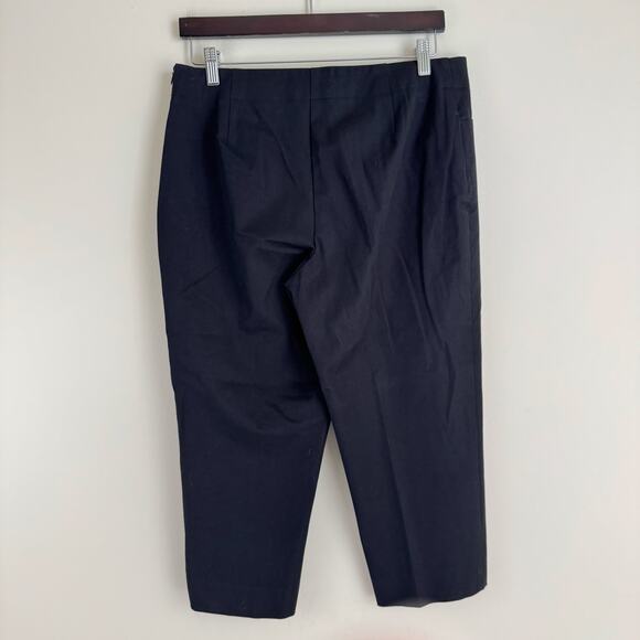 Talbots Pants Women's Size 12 Petite Heritage Black Cropped Casual Career - Picture 2 of 8